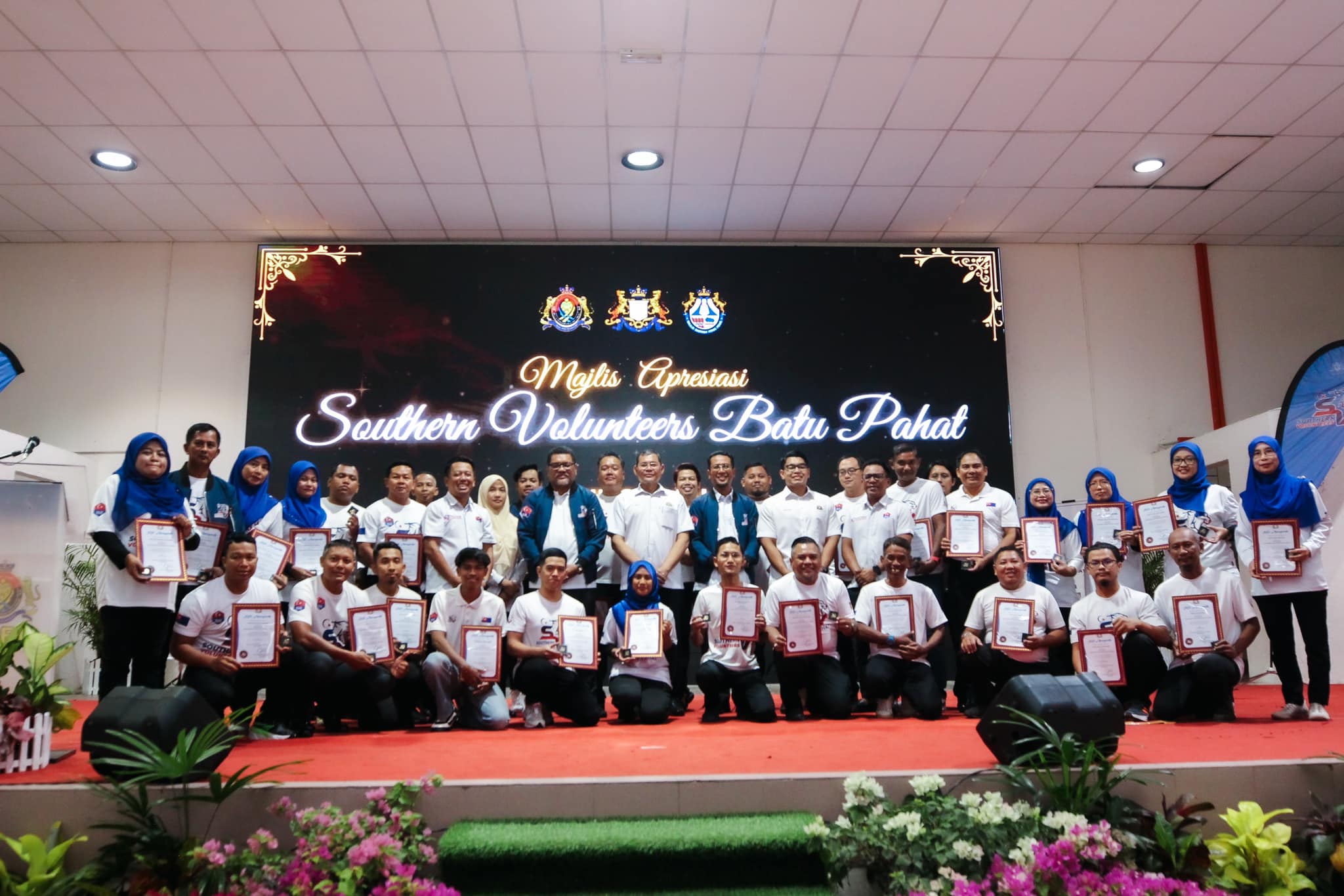 Majlis Apresiasi Southern Volunteers Batu Pahat 2024 Anugerah Pegawai Daerah Batu Pahat