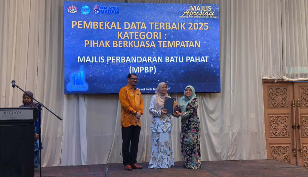 MPBP Meraih Anugerah Di Majlis Apresiasi Pembekal Data Pusat Maklumat Harta Tanah Negara (NAPIC) Negeri Tahun 2025